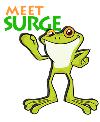 Surge the Frog at Big Frog Electric